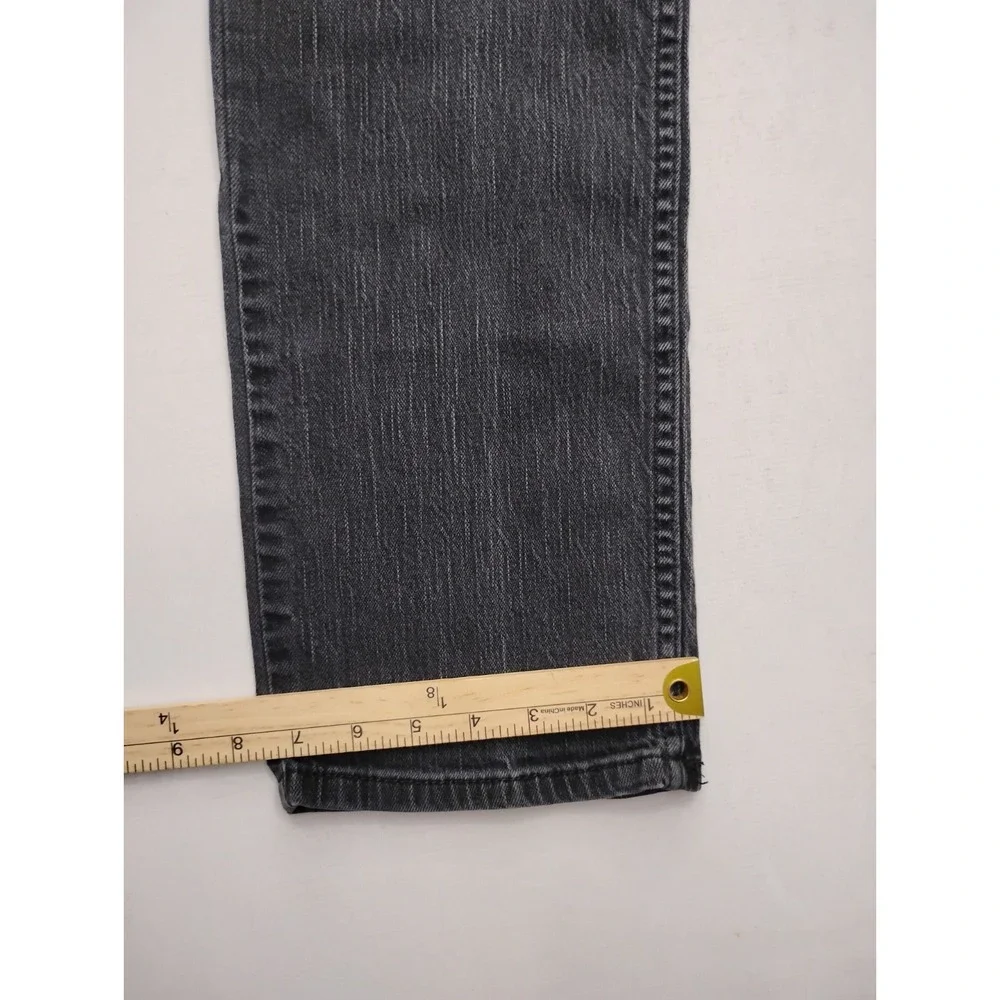 Levi's 514 Straight Fit Jeans Mens 34x34 Cotton Black Solid ( Measures 32x32)